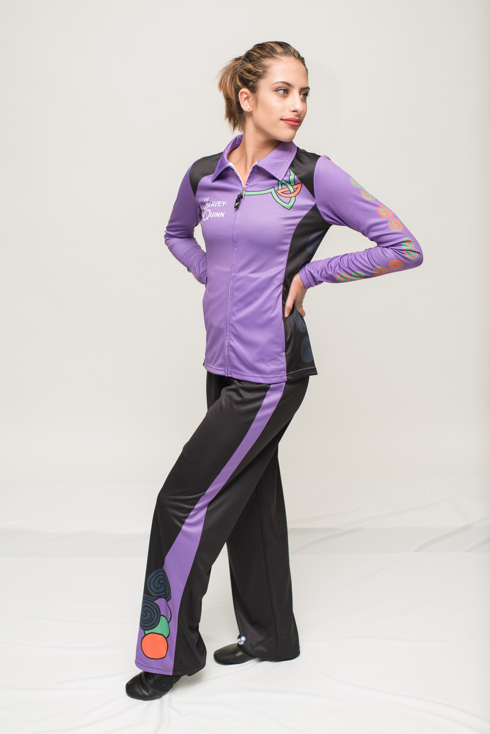 Dance Jacket in Ocen Blue, Susnet Yellow, Black and White -A real Showstopper!